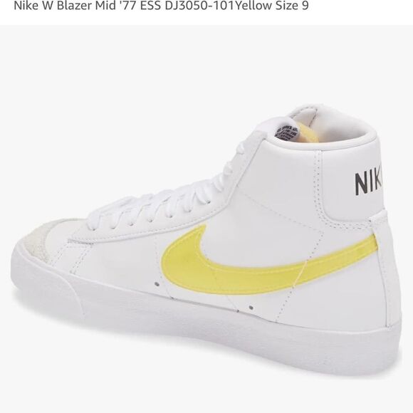 Nike W Blazer Mid '77 ESS DJ3050-101 Yellow Size 6.5 Y - Picture 5 of 10